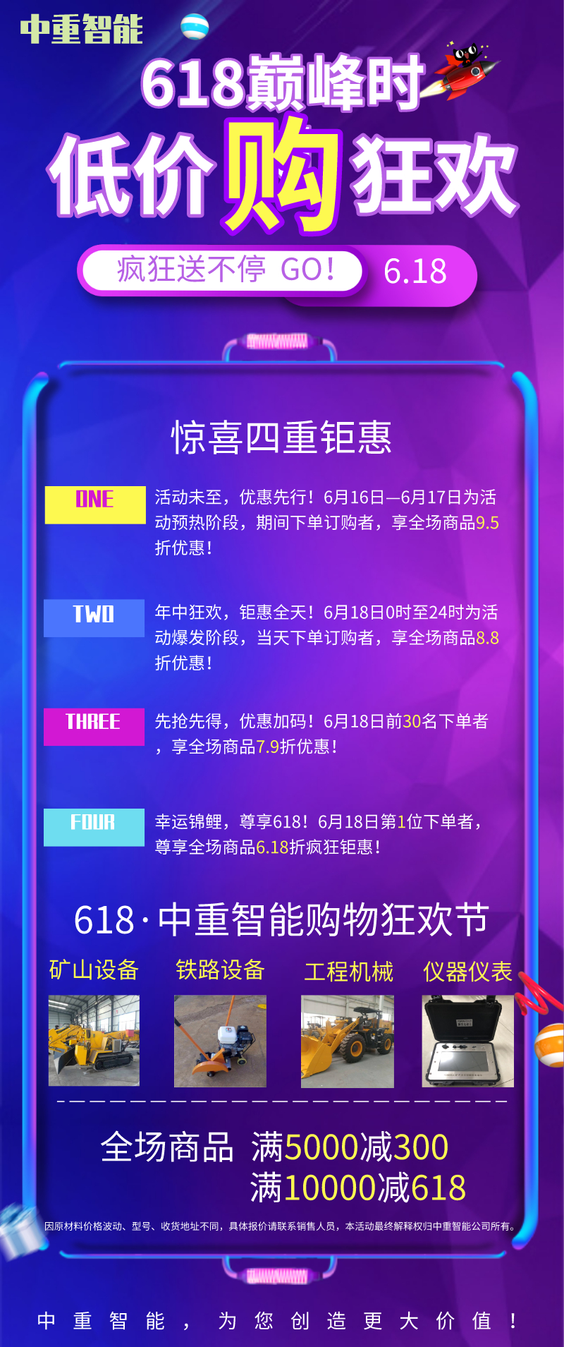 中重智能618活動(dòng)大促銷！